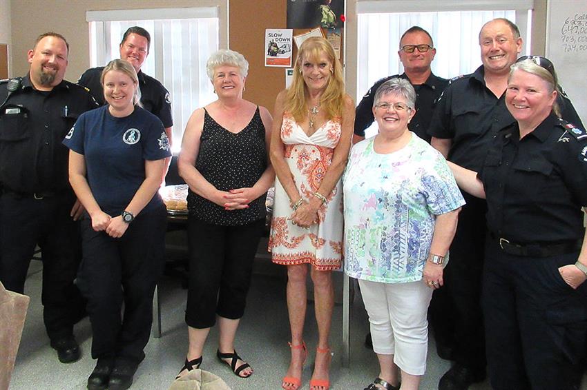 Abbotsford Legion Volunteers A few Abbotsford Legion volunteers standing for a photo with local First Responders.