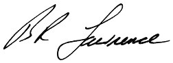 Berkley Lawrence signature