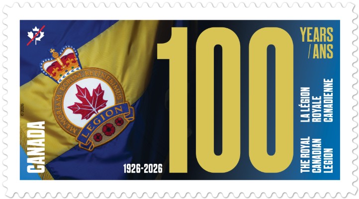 Canada Post Legion 100 Stamp